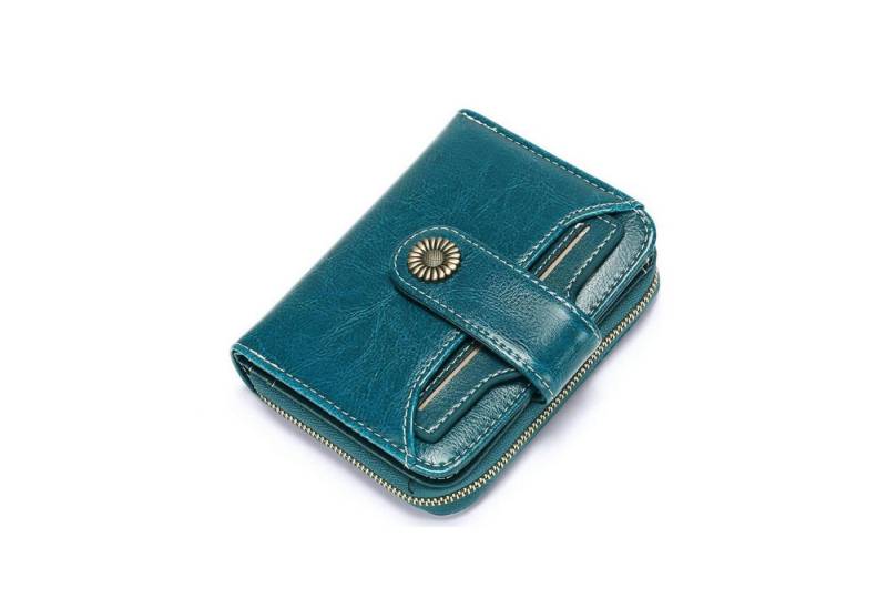 HEYHIPPO Geldbörse Kleines Damen-Portemonnaie, Kartenfach, Reißverschluss, 8 Kartenfächer, 12 x 3 x 10 cm von HEYHIPPO