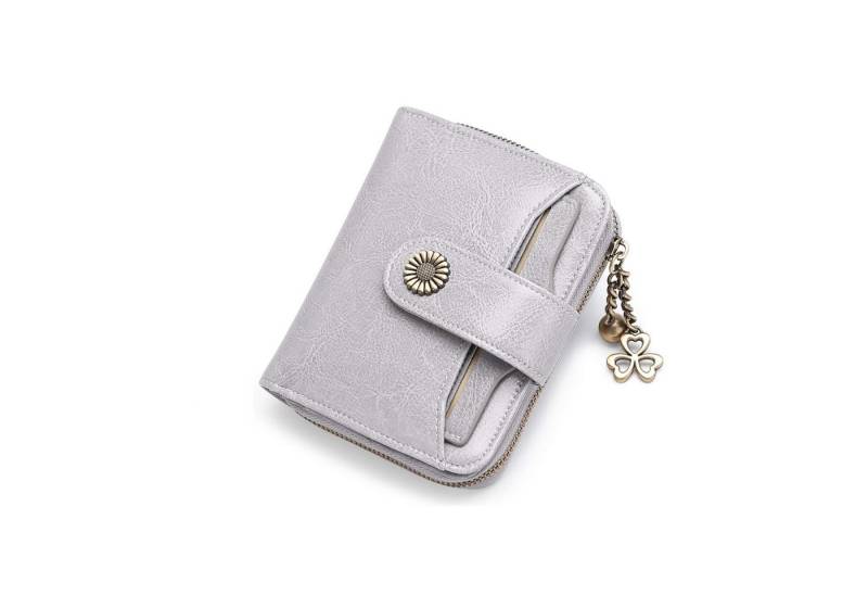 HEYHIPPO Geldbörse Kleines Damen-Portemonnaie, Kartenfach, Reißverschluss, 8 Kartenfächer, 12 x 3 x 10 cm von HEYHIPPO