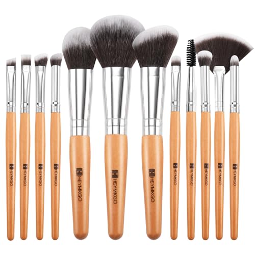 Pinselset Makeup HEYMKGO 12 Stück Schminkpinsel Set Gesicht Augen Foundation Puderpinsel Lidschatten Blush Concealer Eyeshadow Make up Pinsel Set Pinselset Makeup HEYMKGO 12 Stück Schminkpinsel Set Gesicht Augen Foundation Puderpinsel Lidschatten Blush Concealer Eyeshadow Make up Pinsel Set von HEYMKGO