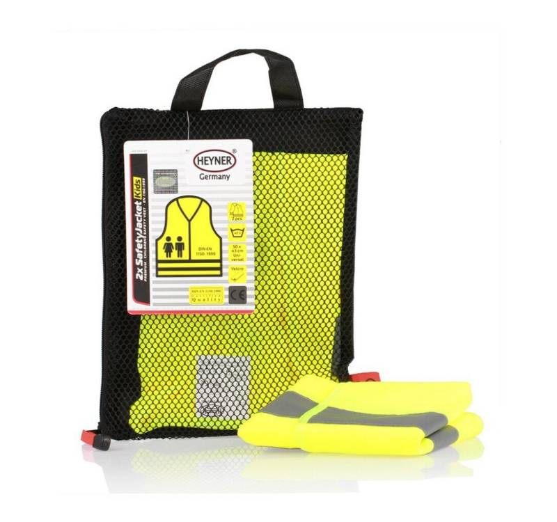 HEYNER Warnweste Kinder Warnweste 2 Stück gelb von HEYNER
