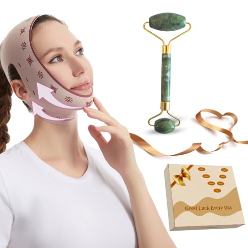 V-Line Lifting-Maske, Kinnriemen, Gesichtsabnahme, Kieferformer, Doppelkinn-Reduzierer, Kinnriemen zum Schlafen, Anti-Aging, für Frauen, Kieferriemen V-Line Lifting-Maske, Kinnriemen, Gesichtsabnahme, Kieferformer, Doppelkinn-Reduzierer, Kinnriemen zum Schlafen, Anti-Aging, für Frauen, Kieferriemen von HEYSOEZ