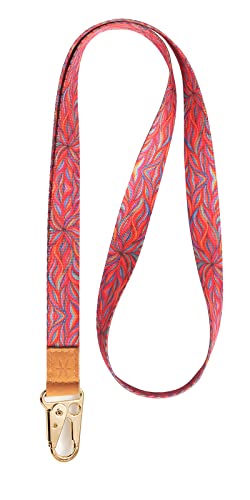 HEZEN Coole Lanyard für Schlüssel, Halsriemen Schlüsselbund für Frauen, Lanyard Logo für Männer, ID Lanyard (Blume2) von HEZEN