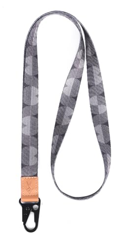 HEZEN Coole Lanyard für Schlüssel, Halsriemen Schlüsselbund für Frauen, Lanyard Logo für Männer, ID Lanyard (Q Chin) von HEZEN