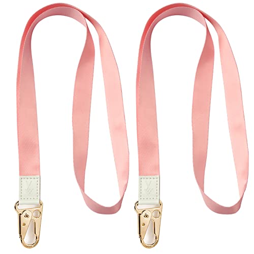 HEZEN Coole Lanyard für Schlüssel, Halsriemen Schlüsselbund für Frauen, Lanyard Logo für Männer, ID Lanyard (Rosa 2 Stücke) von HEZEN