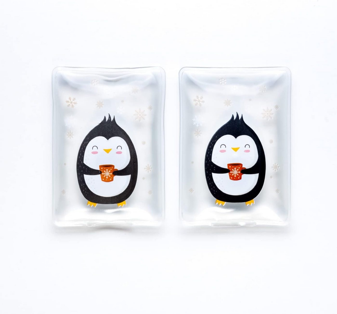 HF Home Flair Handwärmer schöne Handwärmer I Wiederverwendbar (2er Set Pinguin), 2-tlg., Wiederverwendbare Taschenwärmer I tolle Muster von HF Home Flair