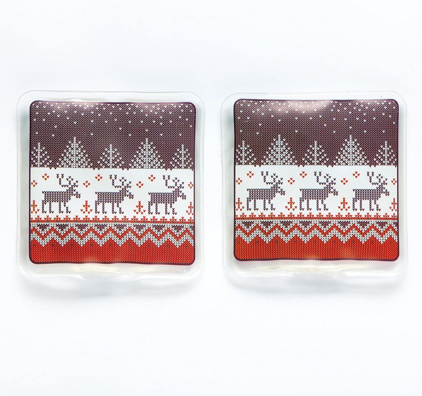 HF Home Flair Handwärmer schöne Handwärmer I Wiederverwendbar (2er Set norwegisches Muster), 2-tlg., Wiederverwendbare Taschenwärmer I tolle Muster von HF Home Flair