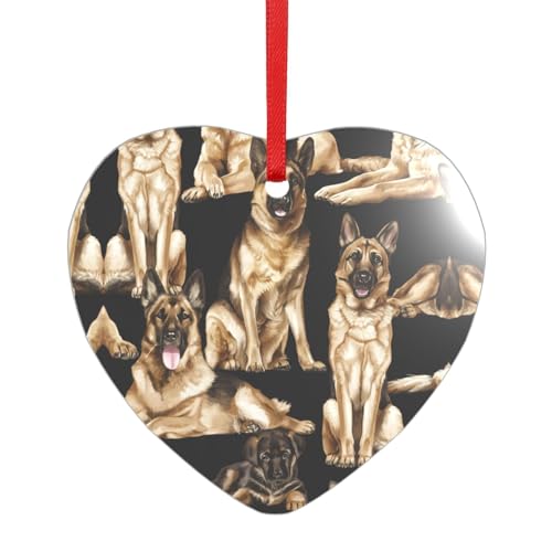 Anhänger aus Acryl mit rotem Band, jeder Anhänger ist perforiert mit einem 25 cm langen roten Band, One Size von HFDERW