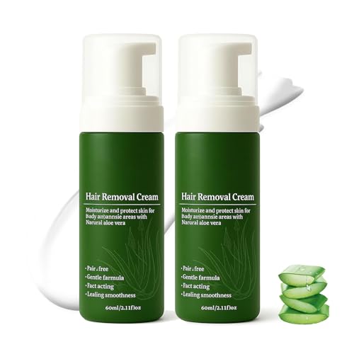 Botane Haarentfernungscreme für Männer, schnelles und sanftes No-Shave-Haarentfernungsspray für Gesicht, Körper und Intimbereich, feuchtigkeitsspendend, nicht klebend (2PCS) von HFDHD