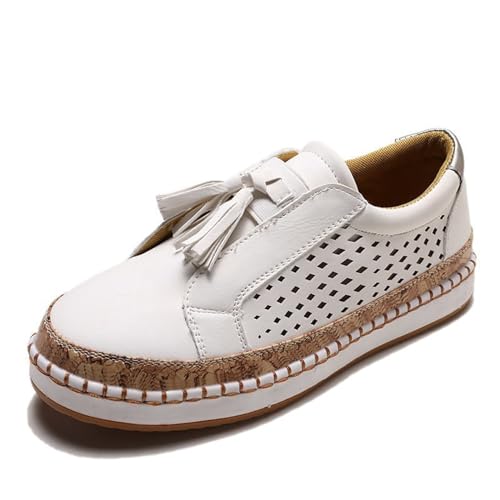 HFDHD Dotmalls Schuhe, 2024 Libiyi Schuhe Damen, Dotmalls Damen Ultra-Bequeme, atmungsaktive Sneakers, Bequeme Schuhe mit Fußgewölbeunterstützung für Damen (38,White) von HFDHD