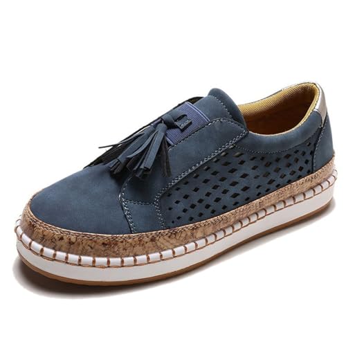 HFDHD Dotmalls Schuhe, 2024 Libiyi Schuhe Damen, Dotmalls Damen Ultra-Bequeme, atmungsaktive Sneakers, Bequeme Schuhe mit Fußgewölbeunterstützung für Damen (40,Blue) von HFDHD