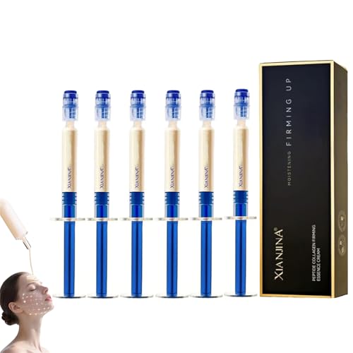 Polypeptid-Kollagen-Elastik-Essenz-Creme, Mikromolekulares Kollagen-Anti-Falten-Lotion, Feuchtigkeitsspendende, straffende Gesichtslotion für Frauen (6PCS) von HFDHD