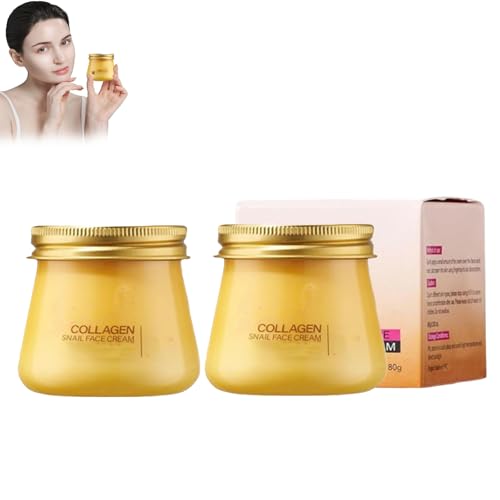 Schnecken-Kollagen-Verjüngungscreme, aufhellende, feuchtigkeitsspendende, reparierende und straffende Kollagencreme, Kollagennail für Frauen, Tiefenpflege (2PCS) von HFDHD