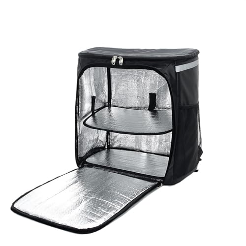 HFGDRH Delivery Bags,WäRmehaltebeutel Pizza, 57L Isolierter Picknick-Rucksack Thermo-Kühltaschen Kühlschrank USO Apto para Frauen Thermotasche Outdoor-Wandern Thermo-Rucksack von HFGDRH