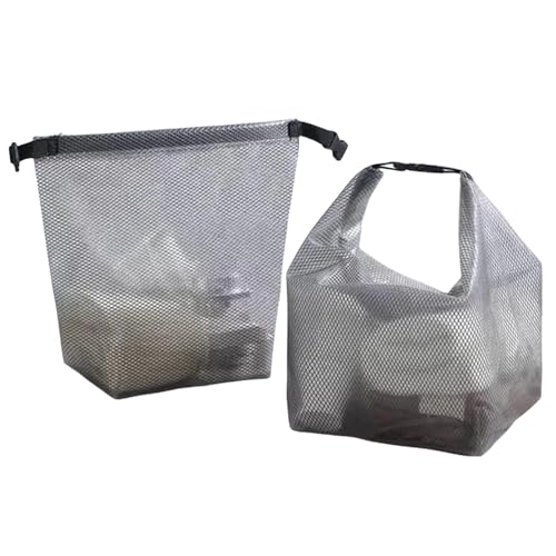 Tragbarer Reise Kulturbeutel, wasserdichte Make up Tasche mit Griff, Durchsichtige Kosmetiktasche mit großem Fassungsvermögen für Männer und Frauen, Outdoor Schwimmcamping(2 Stück) von HFHungkeong