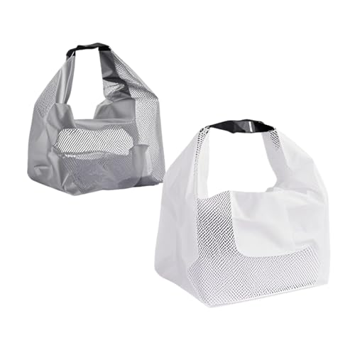 Tragbarer Reise Kulturbeutel, wasserdichte Make up Tasche mit Griff, Durchsichtige Kosmetiktasche mit großem Fassungsvermögen für Männer und Frauen, Outdoor Schwimmcamping(2 Stück) von HFHungkeong