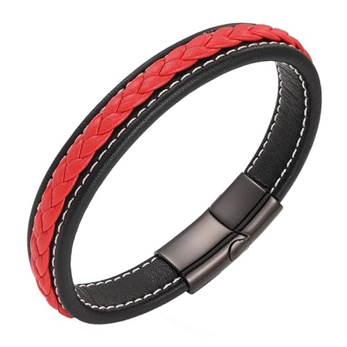 Lederarmband Herren,Herrenarmbänder Braun Klassisch Handgefertigt Geflochtenes Herrenlederarmband Einfaches Design Armband Herren Premium Geflochtenes Manschettenarmband Geschenke für Männer Jung Lederarmband Herren,Herrenarmbänder Braun Klassisch Handgefertigt Geflochtenes Herrenlederarmband Einfaches Design Armband Herren Premium Geflochtenes Manschettenarmband Geschenke für Männer Jung von HFLDMA