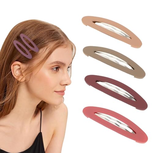 4 Stück Snap Haarspangen Groß, Snap Haarclips, Haarspangen Damen, Haarclips Damen, Hair Clip, Haarspange Klein, Groß Haarklammern, Mädchen Haar-Accessoires für Dickes, Dünnes und Feines Haar 4 Stück Snap Haarspangen Groß, Snap Haarclips, Haarspangen Damen, Haarclips Damen, Hair Clip, Haarspange Klein, Groß Haarklammern, Mädchen Haar-Accessoires für Dickes, Dünnes und Feines Haar von HFMYGS