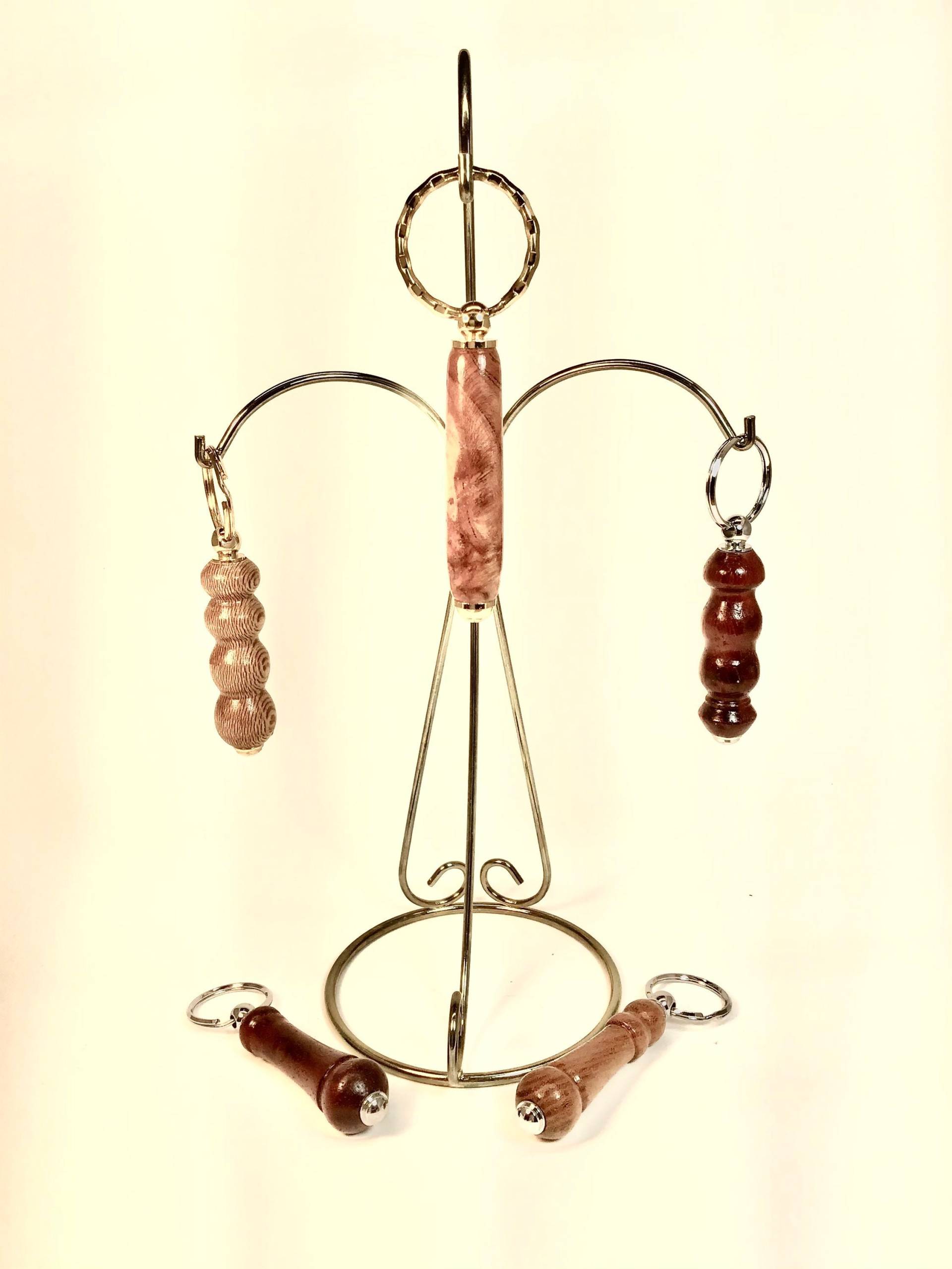 Handgemachte Schlüsselanhänger, Lacewood, Kirschmaser, Cocobolo, Osage Orange Handgemachte Schlüsselanhänger, Lacewood, Kirschmaser, Cocobolo, Osage Orange von HFTPenStore