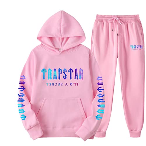 HFYZJY Trapstar anzug,Unisex Sportswear Trainingsanzug-Set,Kapuzenpullis und Hosen,Jogging Suit, Pullover,Hooded Jacket +Trousers von HFYZJY