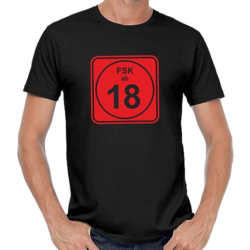 FSK USK 18 No Youth Release Adult Games Movies Blu Ray DVD Comedy Fun T-Shirt Black XXL von HGEYUXIN