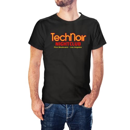 Tech Noir Nightclub Inspired by Terminator Printed T-Shirt Black L von HGEYUXIN