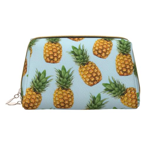 HGFVY Ananas Kulturbeutel, Reisefreundlicher Make-up-Organizer für Make-up-Pinsel, Lippenstifte, Weiss/opulenter Garten, Einheitsgröße von HGFVY