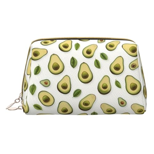 HGFVY Avocado Kulturbeutel, Reisefreundlicher Make-up-Organizer für Make-up-Pinsel, Lippenstifte, Weiss/opulenter Garten, Einheitsgröße von HGFVY