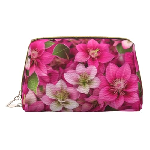 HGFVY Budding Roses Kulturbeutel, Reisefreundlicher Make-up-Organizer für Make-up-Pinsel, Lippenstifte, Weiss/opulenter Garten, Einheitsgröße von HGFVY