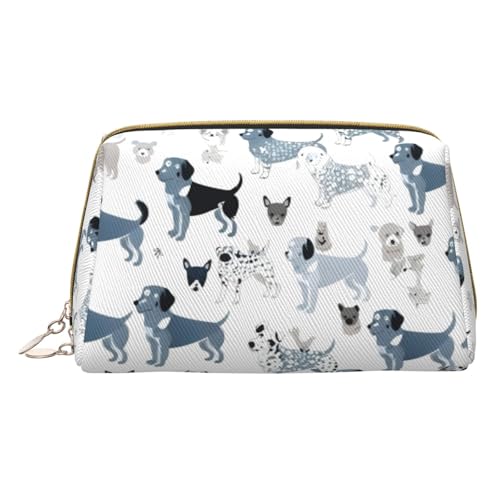HGFVY Dackel-Hunde-Kulturbeutel, Reisefreundlicher Make-up-Organizer für Make-up-Pinsel, Lippenstifte, Weiss/opulenter Garten, Einheitsgröße von HGFVY