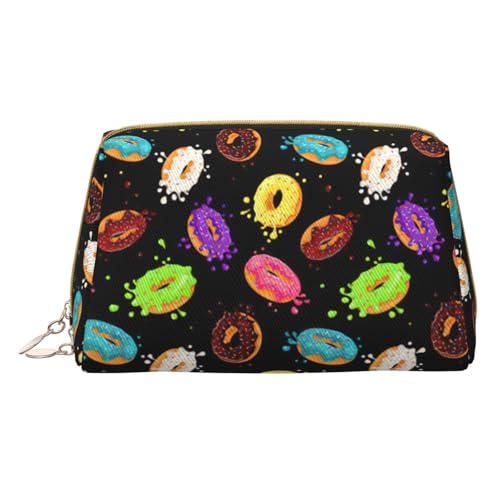 HGFVY Donut Kulturbeutel, Reisefreundlicher Make-up-Organizer für Make-up-Pinsel, Lippenstifte, Weiss/opulenter Garten, Einheitsgröße von HGFVY