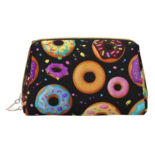 HGFVY Donut Kulturbeutel, Reisefreundlicher Make-up-Organizer für Make-up-Pinsel, Lippenstifte, Weiss/opulenter Garten, Einheitsgröße von HGFVY