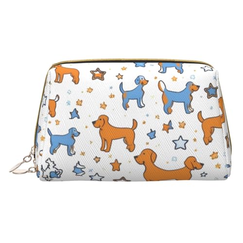 HGFVY Hunde-Kulturbeutel, Reisefreundlicher Make-up-Organizer für Make-up-Pinsel, Lippenstifte, Weiss/opulenter Garten, Einheitsgröße von HGFVY