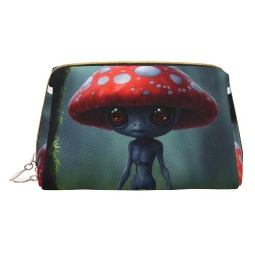 HGFVY Kulturbeutel Astronaut und Alien, Reisefreundlicher Make-up-Organizer für Make-up-Pinsel, Lippenstifte, Weiss/opulenter Garten, Einheitsgröße von HGFVY