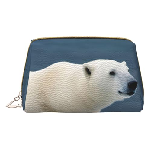 HGFVY Kulturbeutel Eisbär, Reisefreundlicher Make-up-Organizer für Make-up-Pinsel, Lippenstifte, Weiss/opulenter Garten, Einheitsgröße von HGFVY