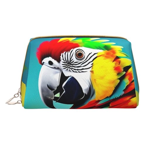 HGFVY Kulturbeutel Papageien auf Baum, Reisefreundlicher Make-up-Organizer für Make-up-Pinsel, Lippenstifte, Weiss/opulenter Garten, Einheitsgröße von HGFVY