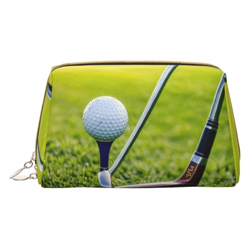 HGFVY Kulturbeutel für Golfplatz, reisefreundlicher Make-up-Organizer für Make-up-Pinsel, Lippenstifte, Weiss/opulenter Garten, Einheitsgröße von HGFVY