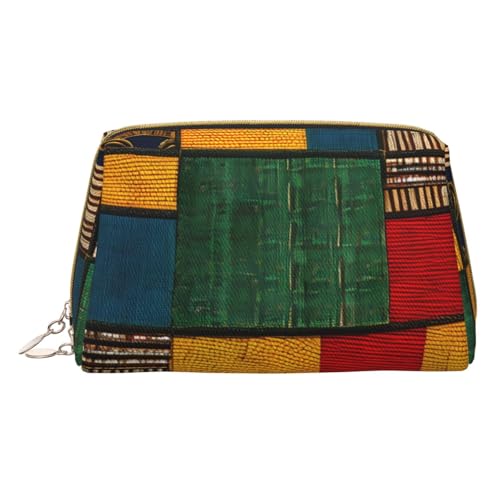 HGFVY Kulturbeutel im afrikanischen Stil, Patchwork-Beutel, reisefreundlicher Make-up-Organizer für Make-up-Pinsel, Lippenstifte, Weiss/opulenter Garten, Einheitsgröße von HGFVY