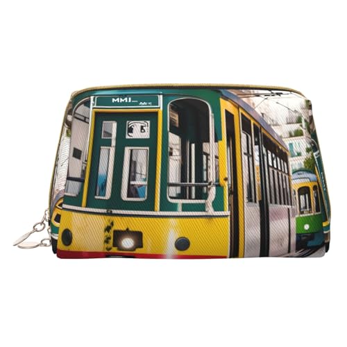 HGFVY Kulturbeutel in Lissabon Tram, Reisefreundlicher Make-up-Organizer für Make-up-Pinsel, Lippenstifte, Weiss/opulenter Garten, Einheitsgröße von HGFVY