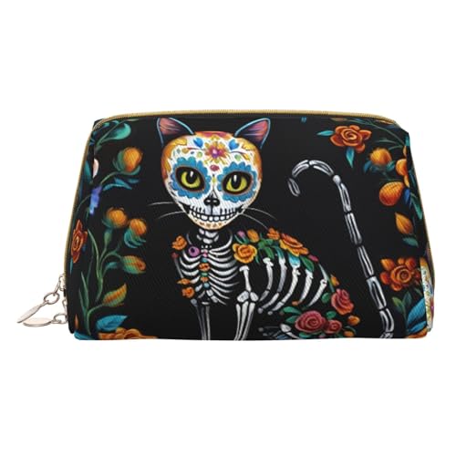 HGFVY Kulturbeutel mit Blumenmotiv, Reisefreundlicher Make-up-Organizer für Make-up-Pinsel, Lippenstifte, Weiss/opulenter Garten, Einheitsgröße von HGFVY