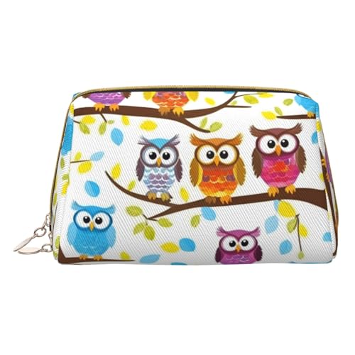 HGFVY Kulturbeutel mit Eulen auf Baumzweigen, Reisefreundlicher Make-up-Organizer für Make-up-Pinsel, Lippenstifte, Weiss/opulenter Garten, Einheitsgröße von HGFVY