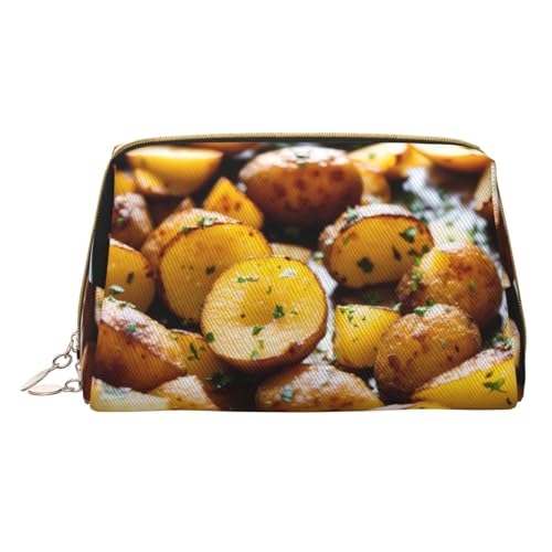 HGFVY Kulturbeutel mit Gartenkartoffeln, reisefreundlicher Make-up-Organizer für Make-up-Pinsel, Lippenstifte, Weiss/opulenter Garten, Einheitsgröße von HGFVY