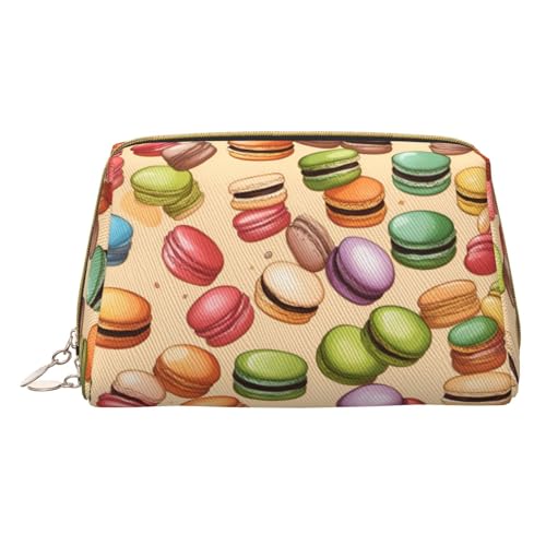 HGFVY Kulturbeutel mit Macaron-Keksgeschmack, reisefreundlicher Make-up-Organizer für Make-up-Pinsel, Lippenstifte, Weiss/opulenter Garten, Einheitsgröße von HGFVY