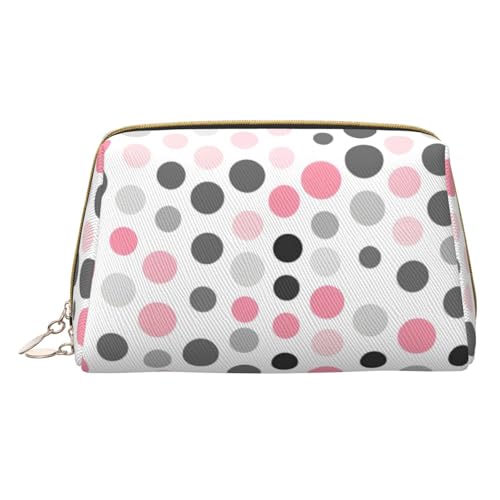 HGFVY Kulturbeutel mit Punktemuster, reisefreundlicher Make-up-Organizer für Make-up-Pinsel, Lippenstifte, Weiss/opulenter Garten, Einheitsgröße von HGFVY