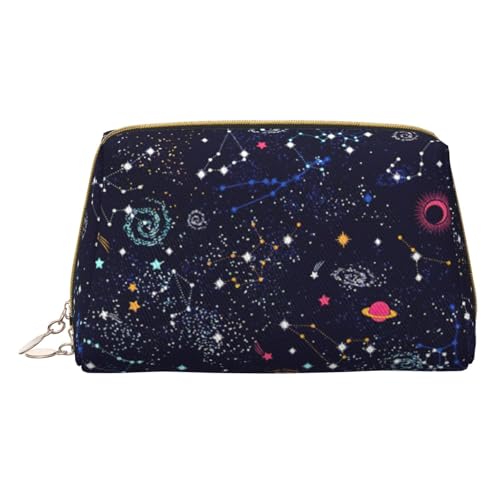 HGFVY Kulturbeutel mit Sternbild, Reisefreundlicher Make-up-Organizer für Make-up-Pinsel, Lippenstifte, Weiss/opulenter Garten, Einheitsgröße von HGFVY