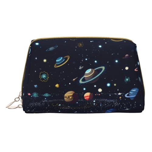 HGFVY Kulturbeutel mit Sternbild, Reisefreundlicher Make-up-Organizer für Make-up-Pinsel, Lippenstifte, Weiss/opulenter Garten, Einheitsgröße von HGFVY