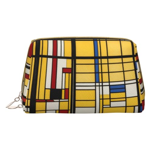 HGFVY Kulturbeutel mit afrikanischem Schlammstoff, Reisefreundlicher Make-up-Organizer für Make-up-Pinsel, Lippenstifte, Weiss/opulenter Garten, Einheitsgröße von HGFVY