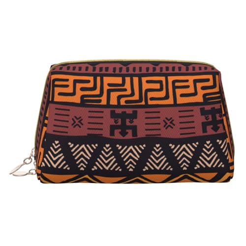 HGFVY Kulturbeutel mit afrikanischem Schlammstoff, Reisefreundlicher Make-up-Organizer für Make-up-Pinsel, Lippenstifte, Weiss/opulenter Garten, Einheitsgröße von HGFVY