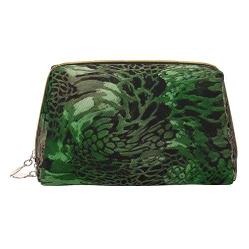 HGFVY Kulturbeutel mit grüner Schlange, reisefreundlicher Make-up-Organizer für Make-up-Pinsel, Lippenstifte, Weiss/opulenter Garten, Einheitsgröße von HGFVY