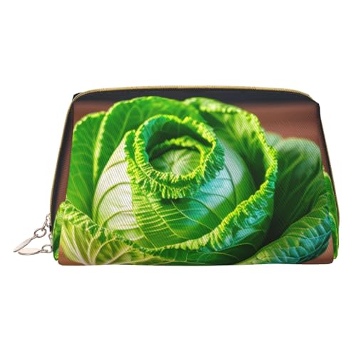 HGFVY Kulturbeutel mit hellem Kohl, reisefreundlicher Make-up-Organizer für Make-up-Pinsel, Lippenstifte, Weiss/opulenter Garten, Einheitsgröße von HGFVY