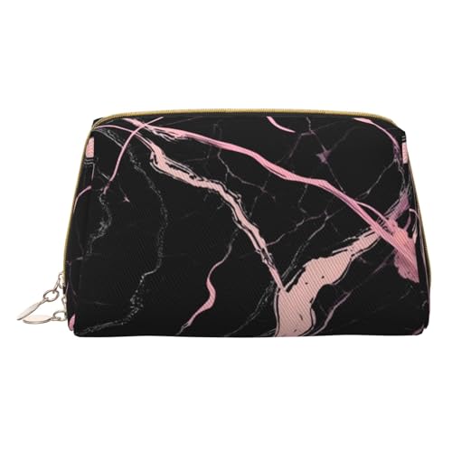 HGFVY Kulturbeutel mit schwarzem Rosen-Marmor, Reisefreundlicher Make-up-Organizer für Make-up-Pinsel, Lippenstifte, Weiss/opulenter Garten, Einheitsgröße von HGFVY